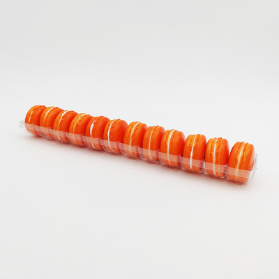 PVC trong suốt/PET 1X12 kích thước dài 12 ô khay macaron chân không hình thành hộp đóng gói macaron cho gói macaron