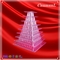 Hộp bao bì tháp macaron bằng nhựa 9 tầng màu đen đa chức năng Tháp macaron vuông sản xuất tại Trung Quốc