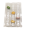 Gấp 3x8 24 chiếc Bao bì Macaron bằng nhựa Khay vỏ sò PVC PET trong suốt