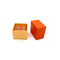 Hộp bao bì giấy Macaron màu cam đáng yêu Lớp phủ UV có thể tái chế 2 chiếc