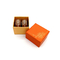 Hộp bao bì giấy Macaron màu cam đáng yêu Lớp phủ UV có thể tái chế 2 chiếc