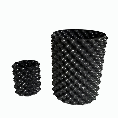 Tròn 15cm Chậu nhựa không khí 1,5 gallon bền cao 0,7mm Chậu cắt tỉa không khí PP