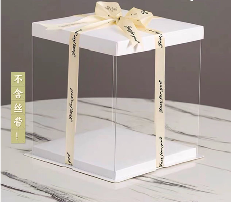 Cake box packaging: 4 inches, 6 inches, 8 inches, 10 inches, 12 inches / single layer, double layer, triple layer, flower gift box, dessert baking, customization