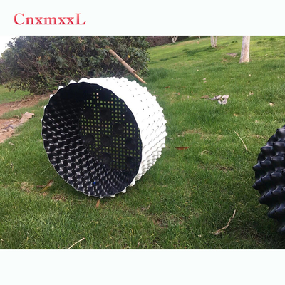 Cây ngoài trời màu trắng 99L Chậu nhựa màu đen
