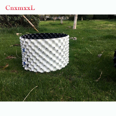 Cây ngoài trời màu trắng 99L Chậu nhựa màu đen