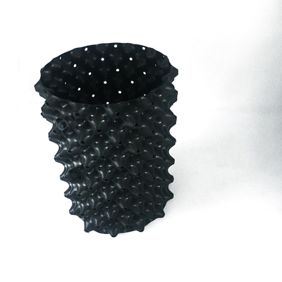 Chậu không khí bằng nhựa PVC 20cm Dia 0,7mm không tráng Polyme dễ phân hủy Chậu không khí màu đen