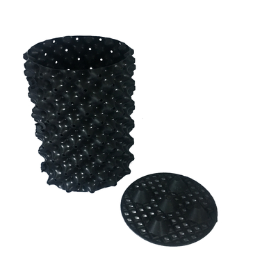 Chậu không khí bằng nhựa PVC 20cm Dia 0,7mm không tráng Polyme dễ phân hủy Chậu không khí màu đen