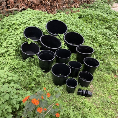 Sản phẩm nhựa cứng bền 3 gallon hoa đen nồi lớn nồi nuôi con của PP / HDPE
