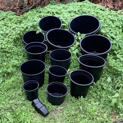 Sản phẩm nhựa cứng bền 3 gallon hoa đen nồi lớn nồi nuôi con của PP / HDPE