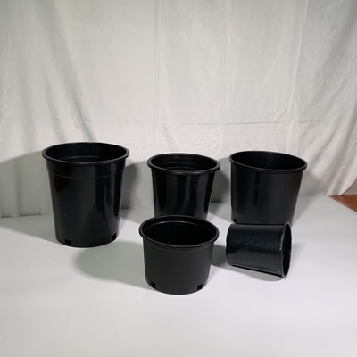 Sản phẩm nhựa cứng bền 3 gallon hoa đen nồi lớn nồi nuôi con của PP / HDPE