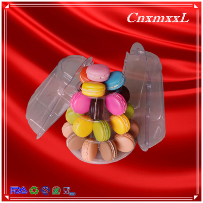 4-Layer Clear nhỏ hơn nhựa Macaron Tower Party Favor Box