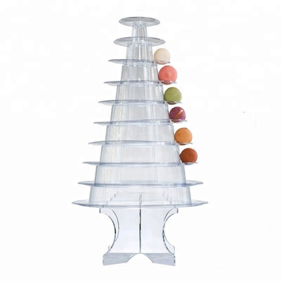 Thiết kế mới 10 Tier Macaron Tháp Thang thực phẩm dùng một lần