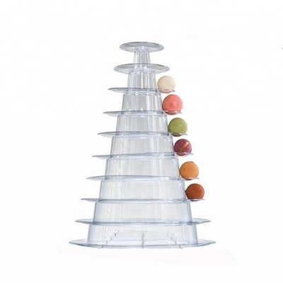 Thiết kế mới 10 Tier Macaron Tháp Thang thực phẩm dùng một lần