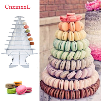 Super WOW 10 Tier Macaron Blister Tower Stand Bao bì Sơn UV
