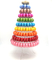 Bao bì Macaron nhựa 10 lớp có thể xếp chồng lên nhau 0.8mm PVC Cây thông Noel Tháp Macaron