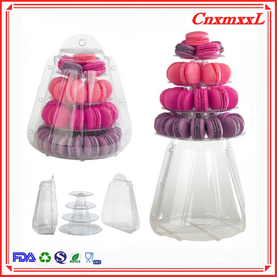 Phong cách mới nhựa nhỏ 4 lớp Macaron Tower 47pcs bán buôn
