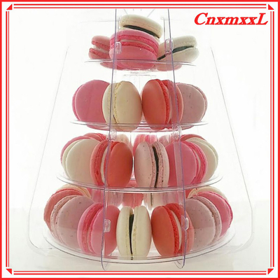 tiện lợi Macaron nhỏ Bàn trưng bày nhựa Tháp đứng 37pcs tái chế