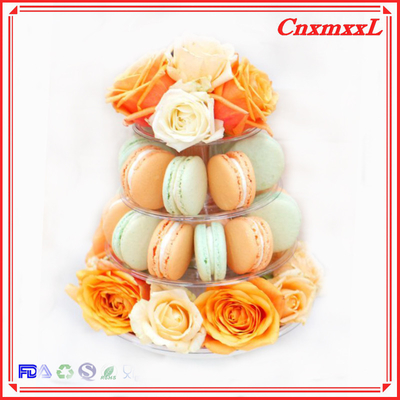 tiện lợi Macaron nhỏ Bàn trưng bày nhựa Tháp đứng 37pcs tái chế