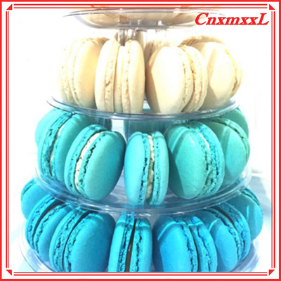 tiện lợi Macaron nhỏ Bàn trưng bày nhựa Tháp đứng 37pcs tái chế