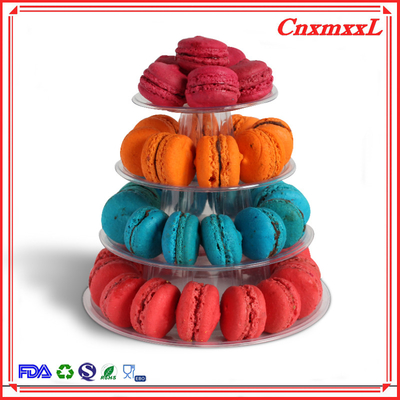 tiện lợi Macaron nhỏ Bàn trưng bày nhựa Tháp đứng 37pcs tái chế