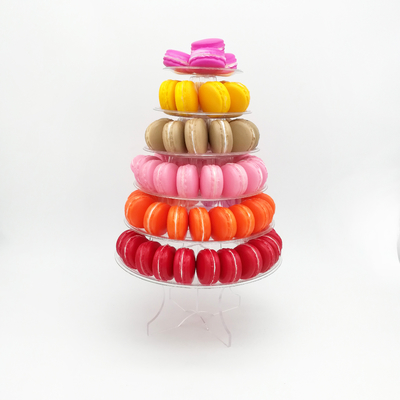 Tháp Macaron vòng tái chế 6 cấp đứng với đáy
