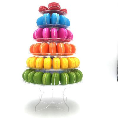 Cửa hàng bánh Macaron Tháp 6 tầng với Acrylic Stand minh bạch
