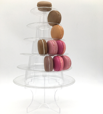 Cửa hàng bánh Macaron Tháp 6 tầng với Acrylic Stand minh bạch