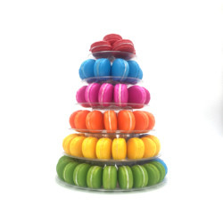 Cửa hàng bánh Macaron Tháp 6 tầng với Acrylic Stand minh bạch