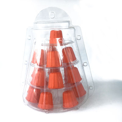 Mini Clear Plastic 4 Tiers Canele Tower Stand For Display Canele / Macaron Và trang trí bánh