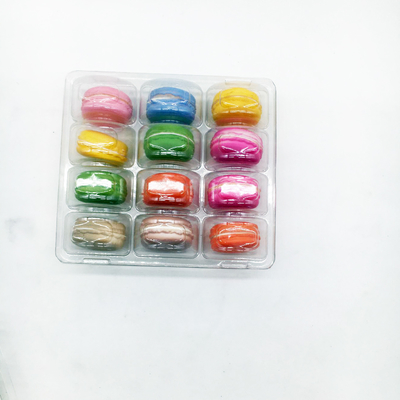 12 Tray Macaron rỗng Tray đóng gói Blister nhựa tùy chỉnh