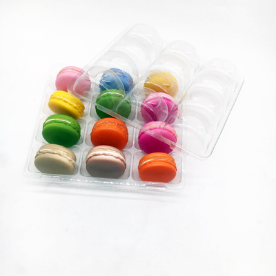 12 Tray Macaron rỗng Tray đóng gói Blister nhựa tùy chỉnh