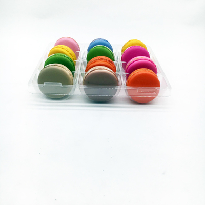12 Tray Macaron rỗng Tray đóng gói Blister nhựa tùy chỉnh