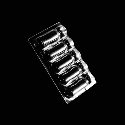PVC rõ ràng PET PP Clamshell Bao bì nhựa Blister Ampoule Tray với giấy card Insert