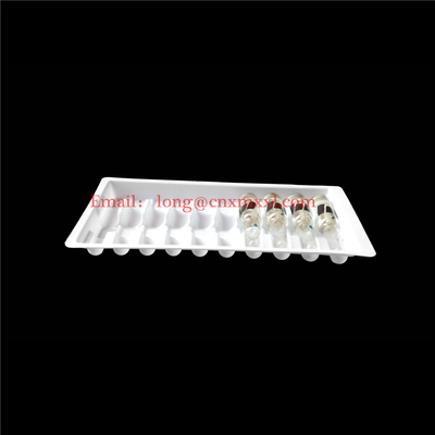 Cao chất lượng nhựa Ampoules Thẻ 1ml 2ml 5ml 10ml nhựa rõ ràng Blister bao bì Vials Blister Thẻ hộp