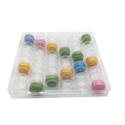 Bao bì Macaron nhựa trong suốt Blister 6 X 10 sắp xếp 60 tế bào