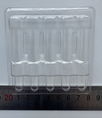 PET Hàng hóa mỏng bao bì Thẻ đóng gói chai thủy tinh Thẻ đóng gói cố định Nước tiêm 1ml 2ml 5ml 10ml 5 gói