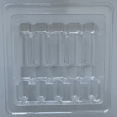 PET Hàng hóa mỏng bao bì Thẻ đóng gói chai thủy tinh Thẻ đóng gói cố định Nước tiêm 1ml 2ml 5ml 10ml 5 gói