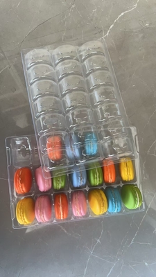 6 pallet Bao bì nhựa Macaron Tray Bao bì hỗ trợ bảo quản thực phẩm tùy chỉnh