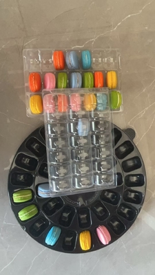 12 Palette Bao bì thực phẩm sô cô la Nhựa Bao bì macaron Nhựa phù hợp tùy chỉnh