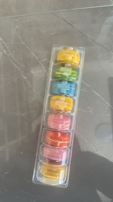 6 pallet Bao bì nhựa Macaron Tray Bao bì hỗ trợ bảo quản thực phẩm tùy chỉnh