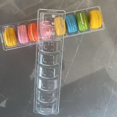 6 pallet Bao bì nhựa Macaron Tray Bao bì hỗ trợ bảo quản thực phẩm tùy chỉnh