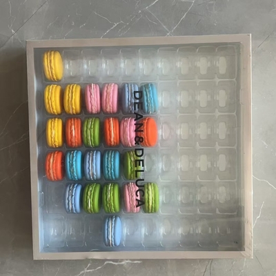 12 PCS PET Plastic Macaron Container Chất đúc in xử lý