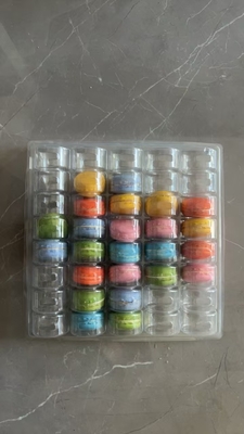 Macaron 40 Hộp làm bằng tay minh bạch Macaron Tray Bao bì Chocolate Bao bì Top And Bottom Cover Cake Packaging Nhà cung cấp