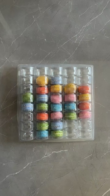 Macaron 40 Hộp làm bằng tay minh bạch Macaron Tray Bao bì Chocolate Bao bì Top And Bottom Cover Cake Packaging Nhà cung cấp
