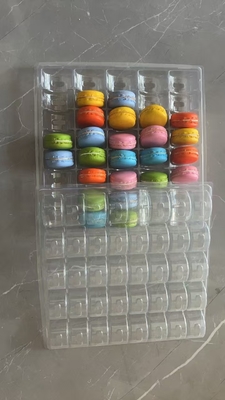 Macaron 40 Hộp làm bằng tay minh bạch Macaron Tray Bao bì Chocolate Bao bì Top And Bottom Cover Cake Packaging Nhà cung cấp