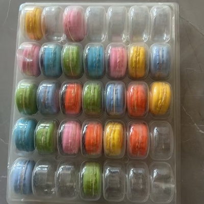 Macaron 35 Thẻ minh bạch Bao bì hộp làm bằng tay Bao bì macaron Bao bì sô cô la Bìa trên và dưới Bao bì bánh