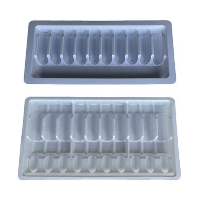PET tray dày thuốc tiêm nước ampoule tray đóng gói tùy chỉnh bán buôn