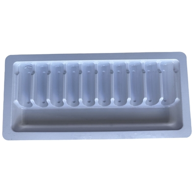 PET tray dày thuốc tiêm nước ampoule tray đóng gói tùy chỉnh bán buôn
