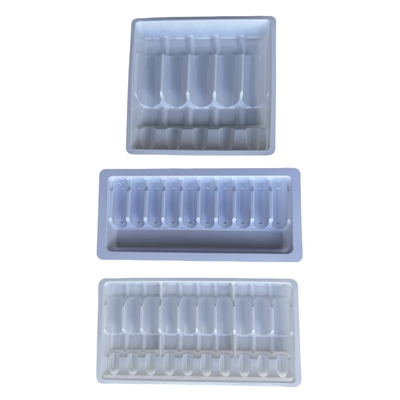 PET tray dày thuốc tiêm nước ampoule tray đóng gói tùy chỉnh bán buôn