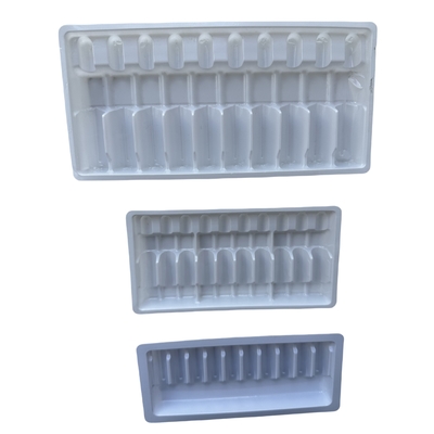 PET tray dày thuốc tiêm nước ampoule tray đóng gói tùy chỉnh bán buôn